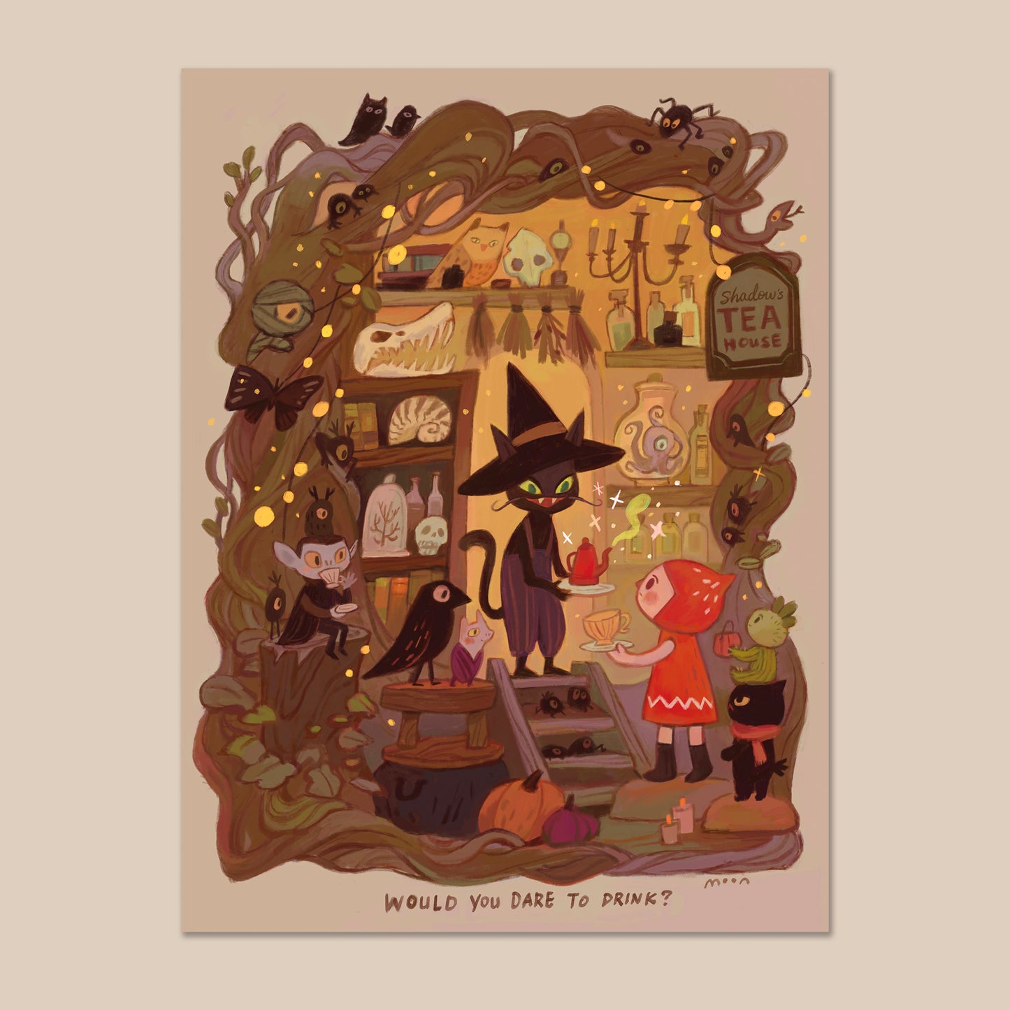 Mr. Shadow's Tea - Art Print