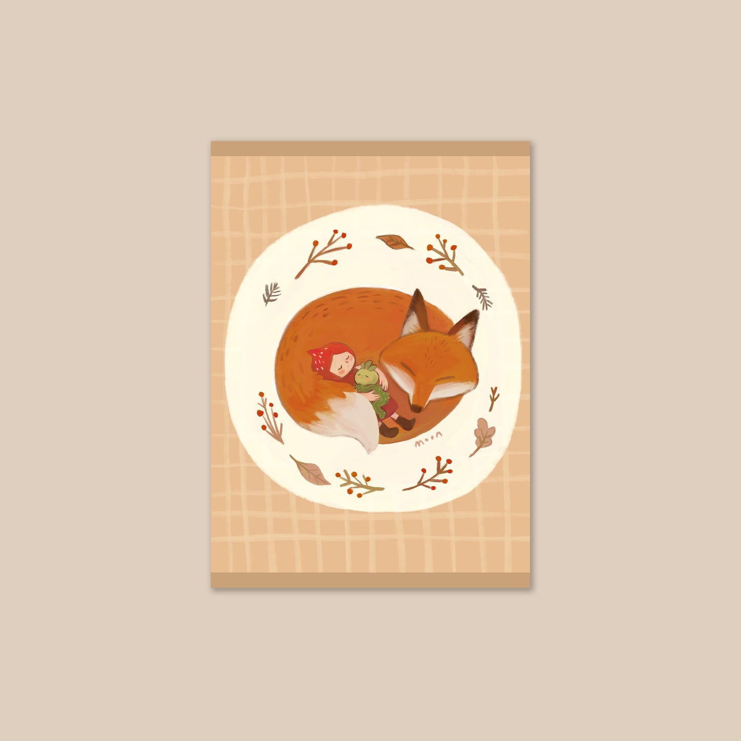 Cozy Sleep - Postcard
