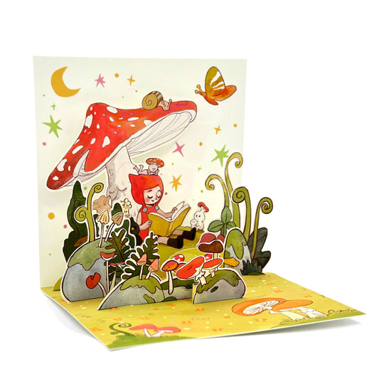 Mushroom Pop-up Card - 5.25"x5.25"
