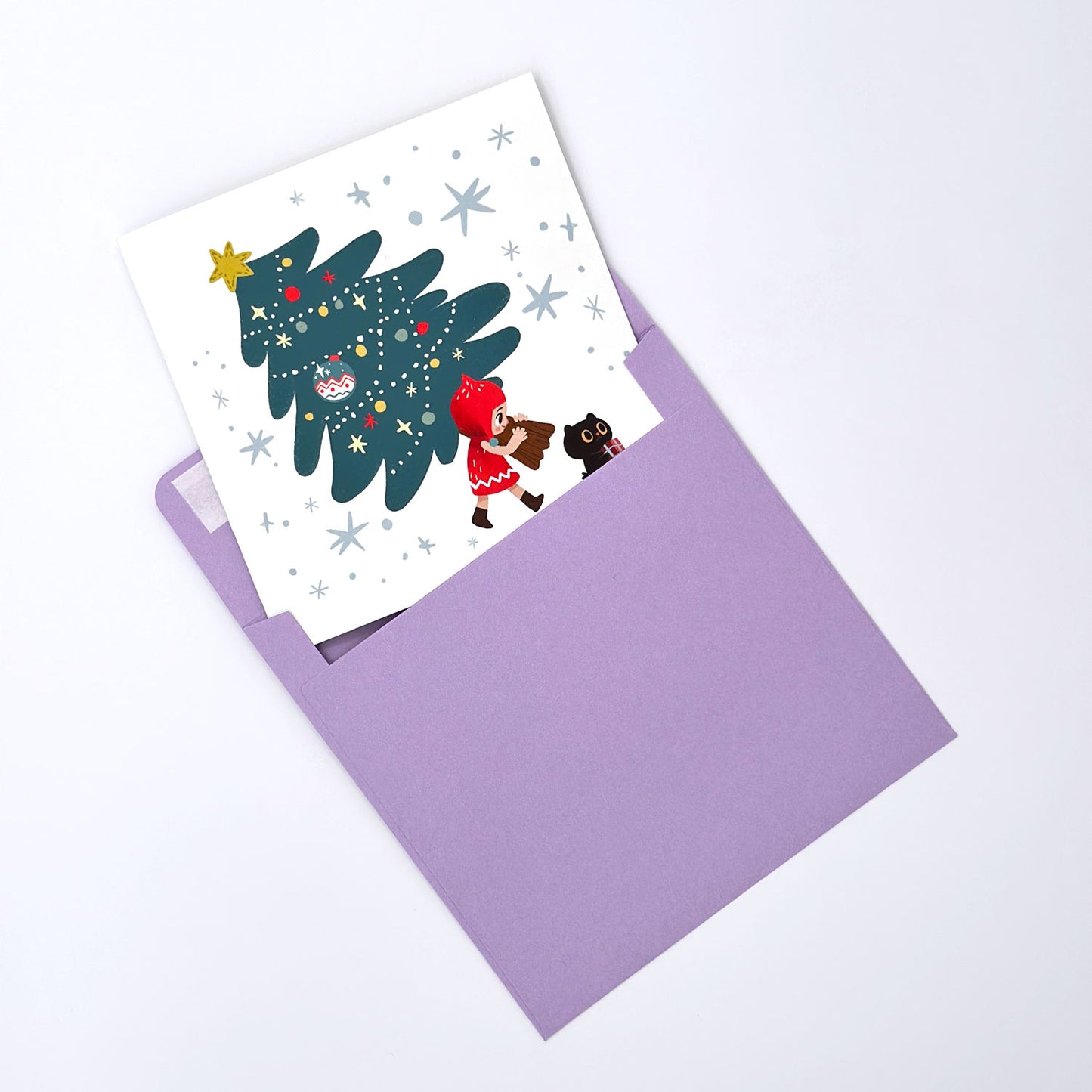 Winter's Embrace Pop-Up Card - Pop up card
