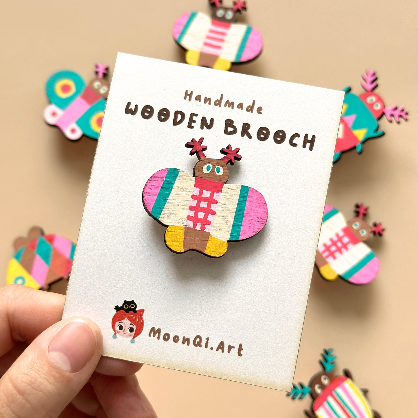 Bugs - Wooden Pins