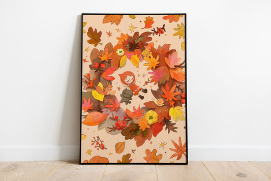 Autumnal Whispers - 12"x16" - Without Frame