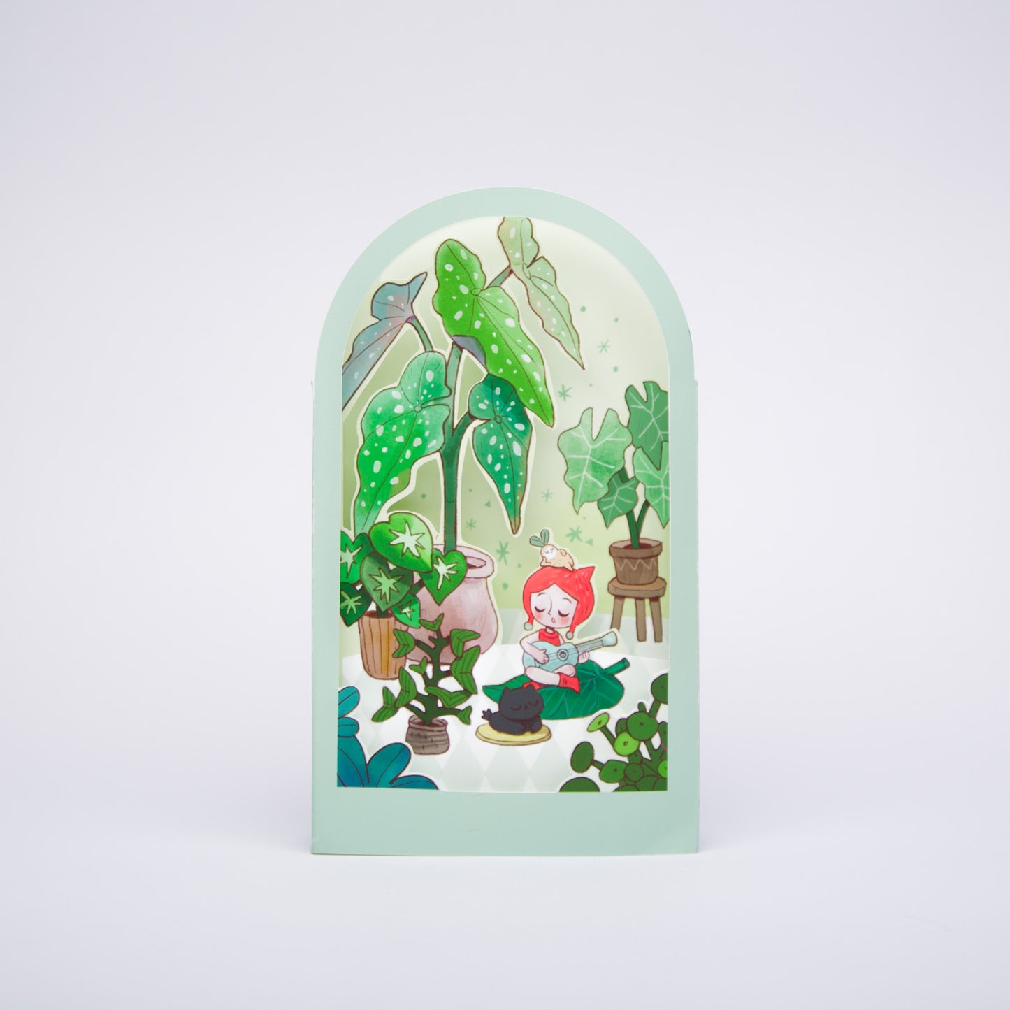 Greenery Overture - Pop up card