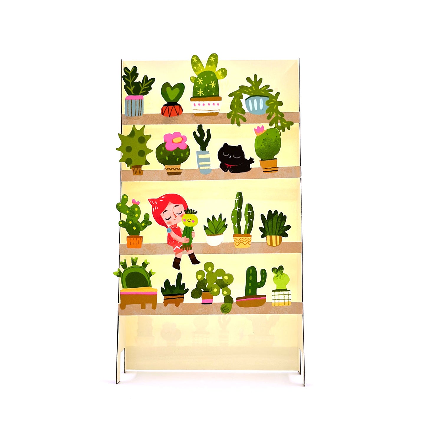 Botanical Shelves Pop-Up Card - 4.5"x7.5"