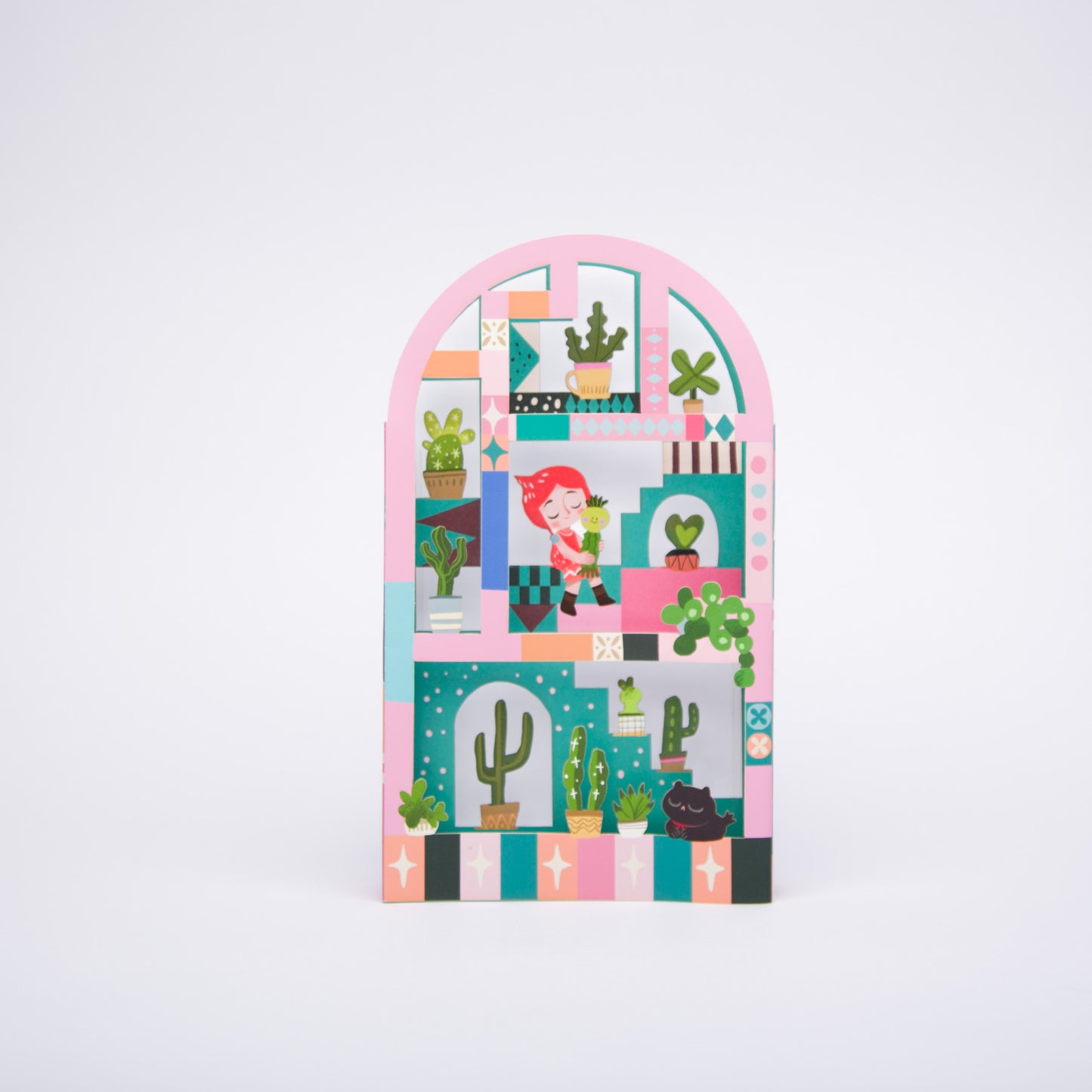 The Cactus Hug - Pop up card