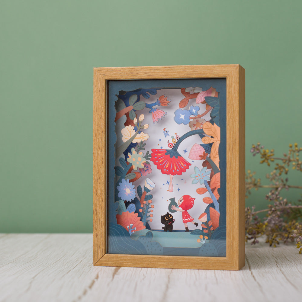 When the Flower Blooms - Shadow Box - Medium