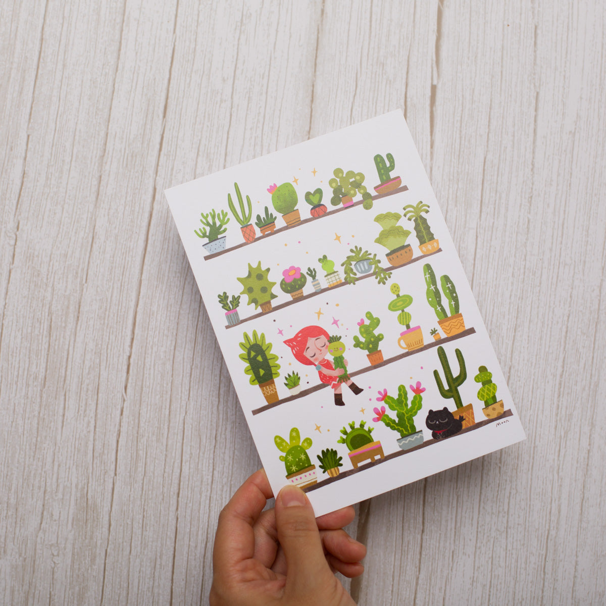 Cacti Shelf - Postcard