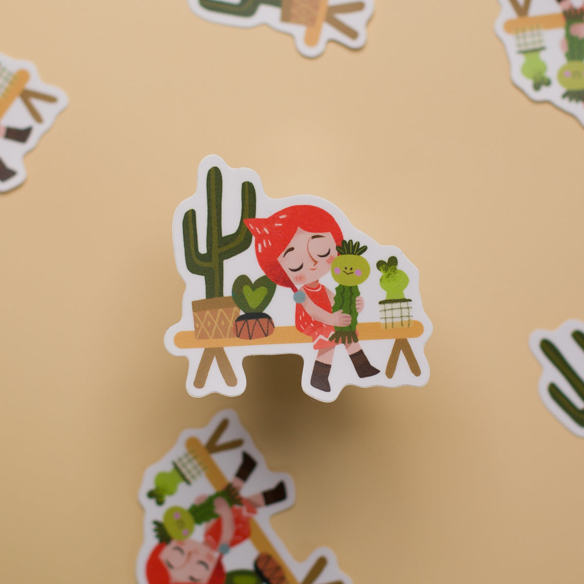 Cacti Bench - Sticker