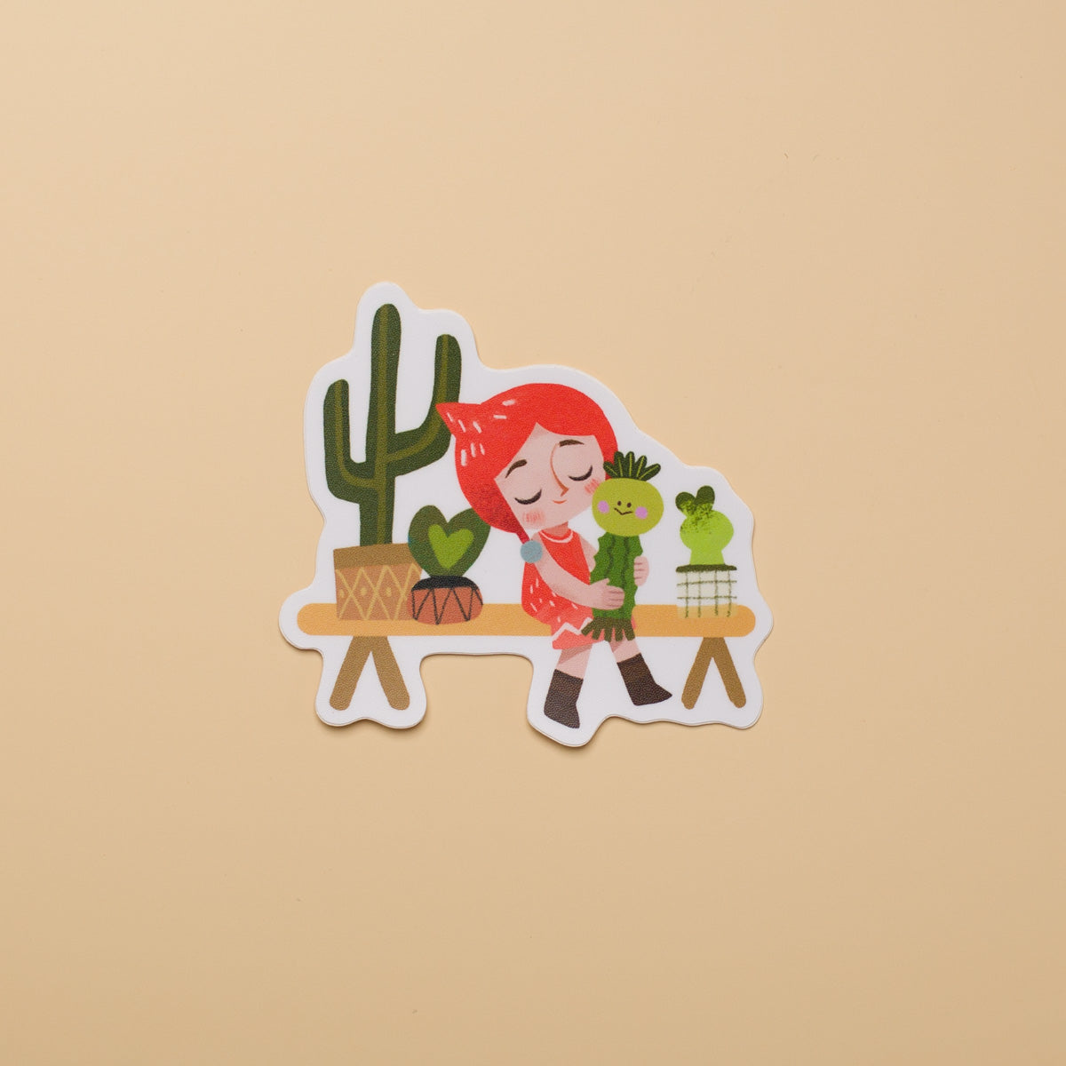 Cacti Bench - Sticker