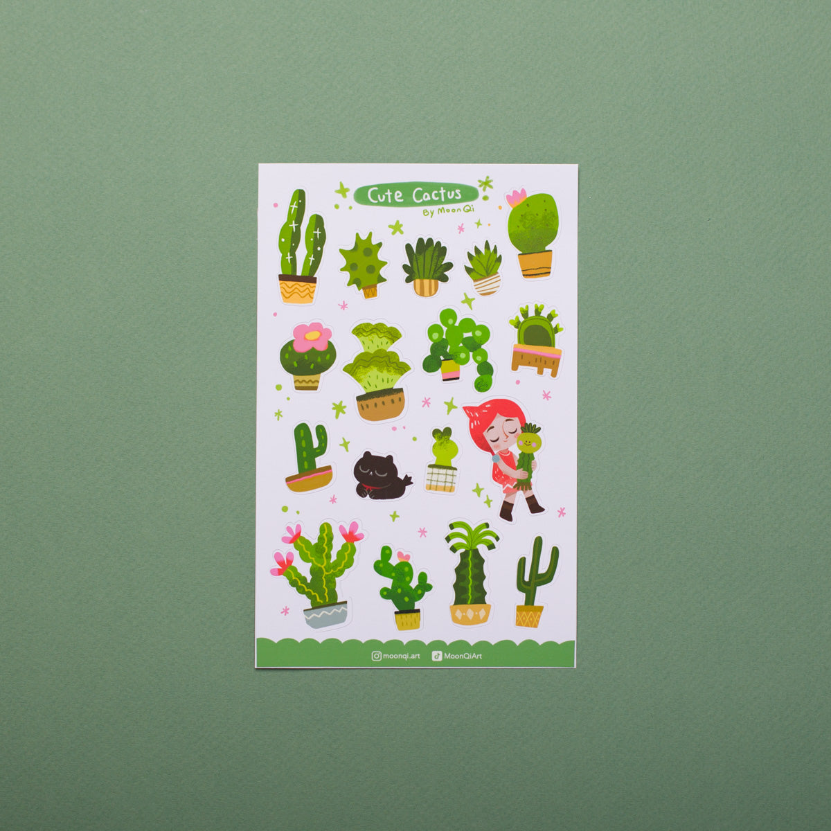 Cute Cacti - Sticker Sheet